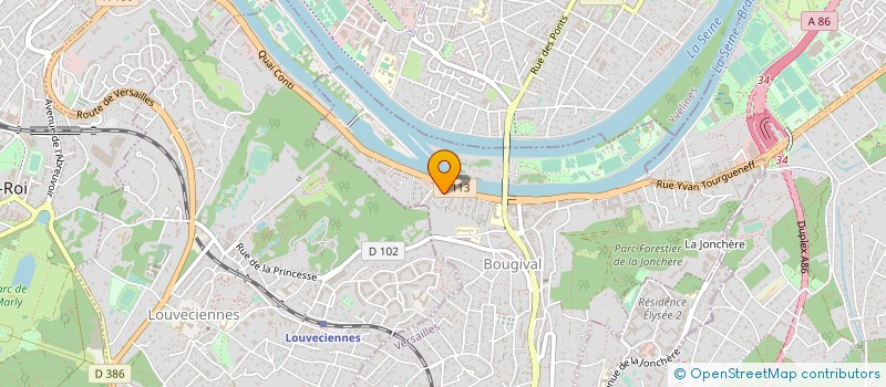 localisation de l'entreprise SIRIUS CONSEIL ET FORMATION  BOUGIVAL