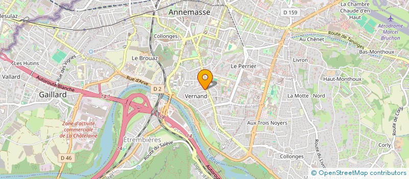 localisation de l'entreprise SIRIUS DISTRIBUTION à ANNEMASSE