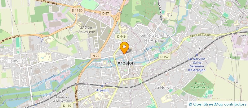 localisation de l'entreprise SIRIUS GAMES à ARPAJON
