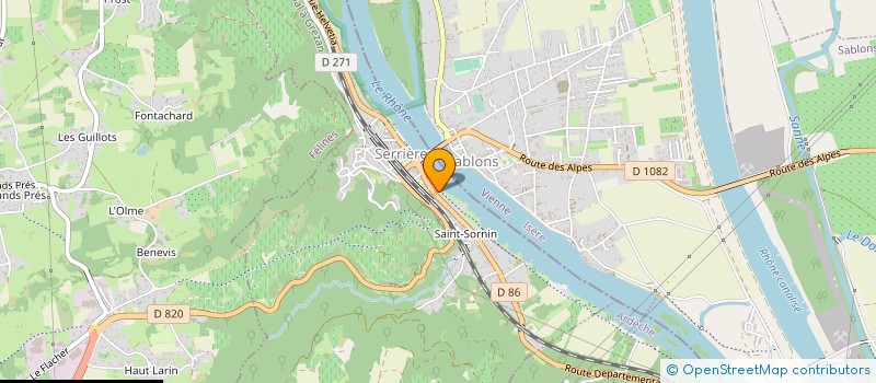 localisation de l'entreprise SIRIUS PANEL  SERRIERES