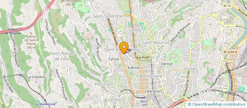 localisation de l'entreprise SIRIUS STAR SECURITY à NICE