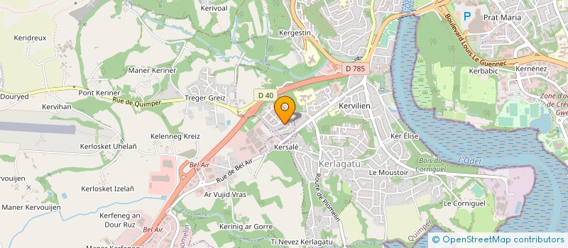 localisation de l'entreprise SIRIYA à QUIMPER