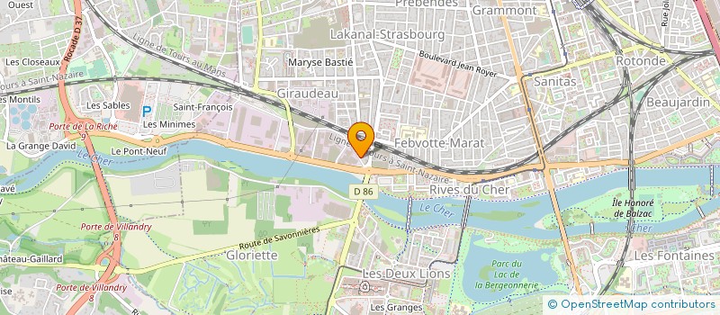 localisation de l'entreprise SIRL  TOURS