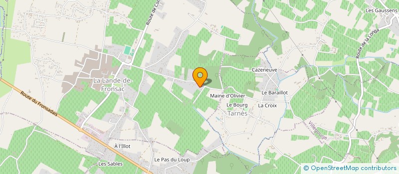 localisation de l'entreprise SIRO  LA LANDE-DE-FRONSAC