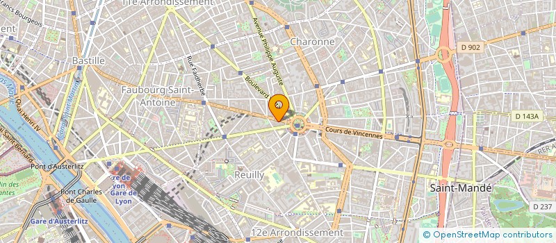 localisation de l'entreprise SIROCCO VOYAGES  PARIS 12