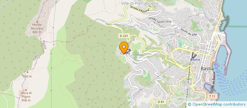 localisation de l'entreprise SIROCCU IMMO à BASTIA