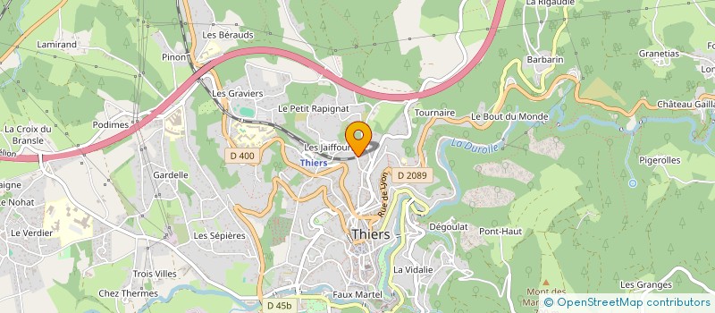 localisation de l'entreprise SIROCO  THIERS