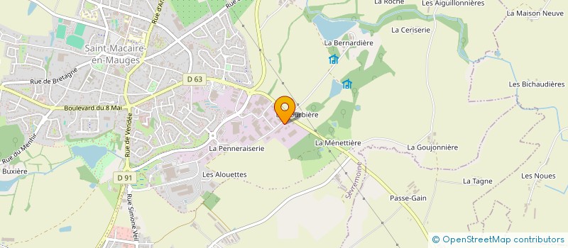 localisation de l'entreprise SIROCO à SEVREMOINE