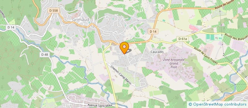 localisation de l'entreprise SIROM à GRIMAUD