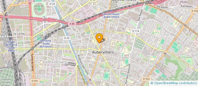 localisation de l'entreprise SIROSE  AUBERVILLIERS