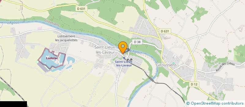 localisation de l'entreprise SIRP ST JEAN RIVES ST LIEUX LES LAVAUR  SAINT-LIEUX-LES-LAVAUR