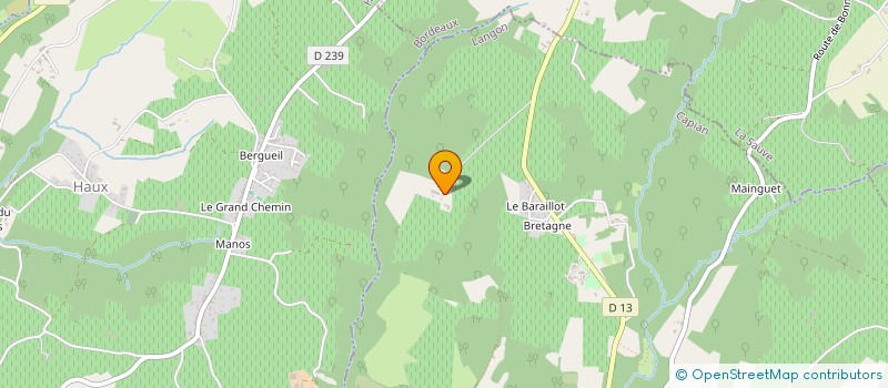 localisation de l'entreprise SIRPI DE HAUX MADIRAC ET SAINT GENES DE LOMBAUD  HAUX