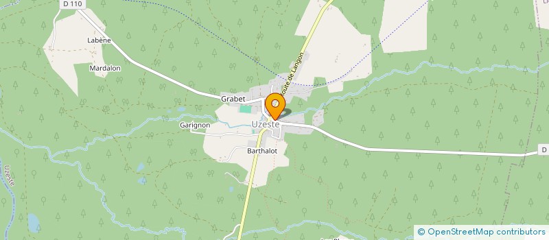 localisation de l'entreprise SIRPI POMPEJAC UZESTE LIGNAN DE BAZAS  UZESTE