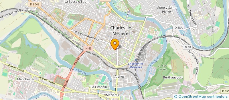 localisation de l'entreprise SIRPONS  CHARLEVILLE-MEZIERES