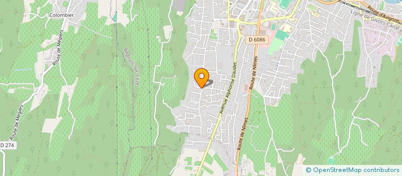 localisation de l'entreprise SIRT ING RECHE TRAV SOUS MARIN à BAGNOLS-SUR-CEZE