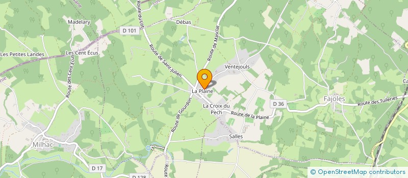 localisation de l'entreprise SIRTA  FAJOLES