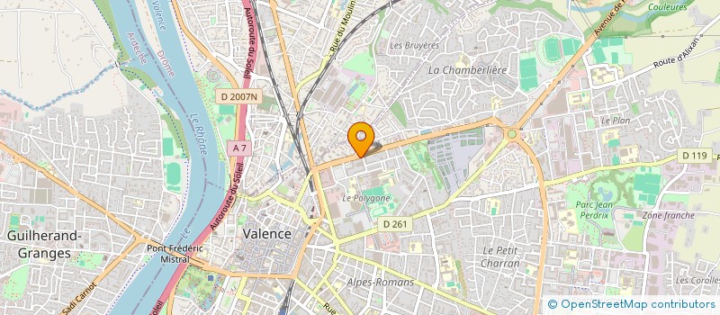 localisation de l'entreprise SIRTA à VALENCE
