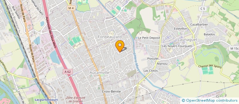 localisation de l'entreprise SIRTANET à AUCAMVILLE