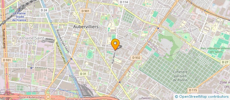 localisation de l'entreprise SIRTEC à AUBERVILLIERS