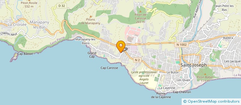 localisation de l'entreprise SIRVAIN PELUCHE à SAINT-JOSEPH