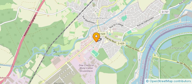 localisation de l'entreprise SIS DEPANNAGE  DRUSENHEIM