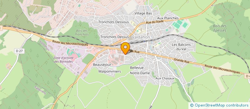 localisation de l'entreprise SIS MANUFACTURE  VALDAHON