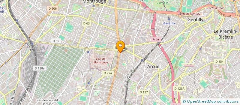 localisation de l'entreprise SIS TECHNOLOGIES à ARCUEIL