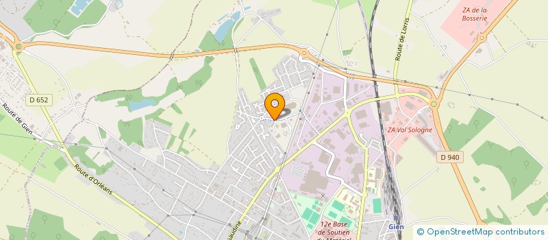 localisation de l'entreprise SISA ANNE DE BEAUJEU  GIEN