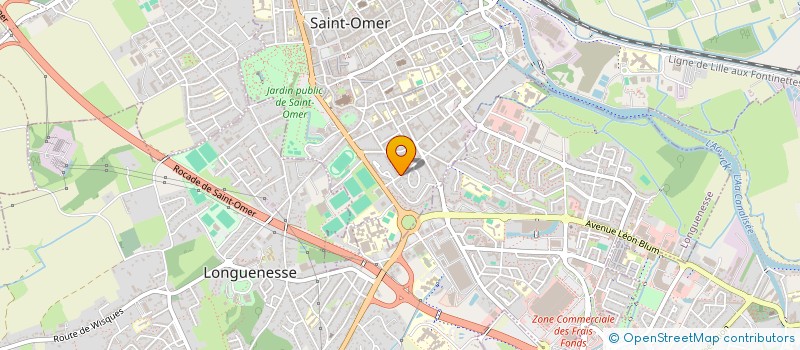 localisation de l'entreprise SISA AUDOMAROISE PASTEUR  SAINT-OMER