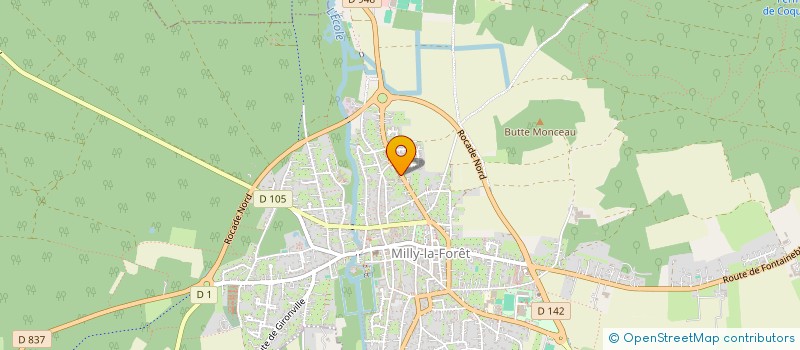 localisation de l'entreprise SISA BLUE GINKGO  MILLY-LA-FORET