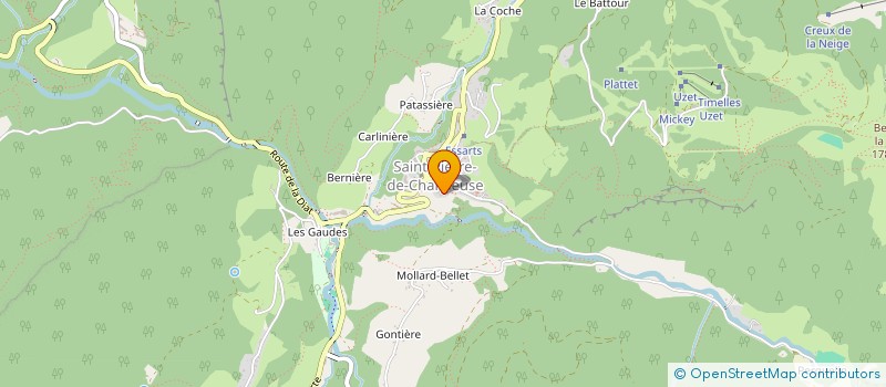 localisation de l'entreprise SISA DE CHARTREUSE  SAINT-PIERRE-DE-CHARTREUSE