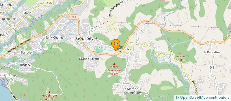 localisation de l'entreprise SISA DE GOURBEYRE  GOURBEYRE