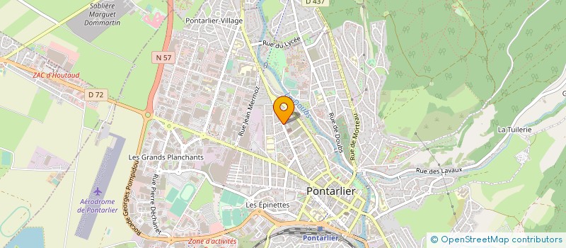 localisation de l'entreprise SISA DE L'ARLIER  PONTARLIER