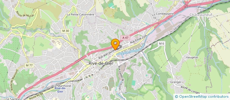 localisation de l'entreprise SISA DE L'ECOLE  RIVE-DE-GIER