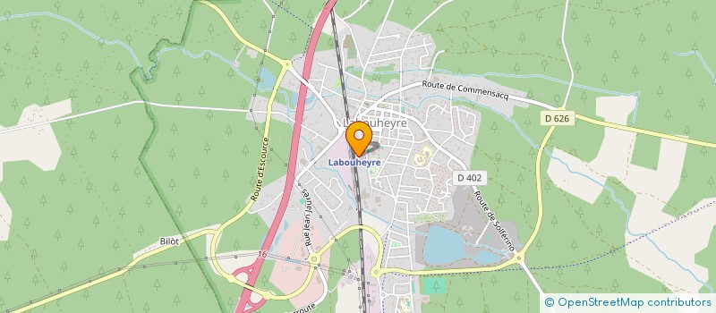 localisation de l'entreprise SISA DE LA HAUTE LANDE  LABOUHEYRE