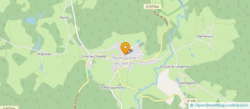 localisation de l'entreprise SISA DE LA MAISON DE SANTE PLURIDISCIPLINAIRE LES BERGERONNETTES à MONTSAUCHE-LES-SETTONS