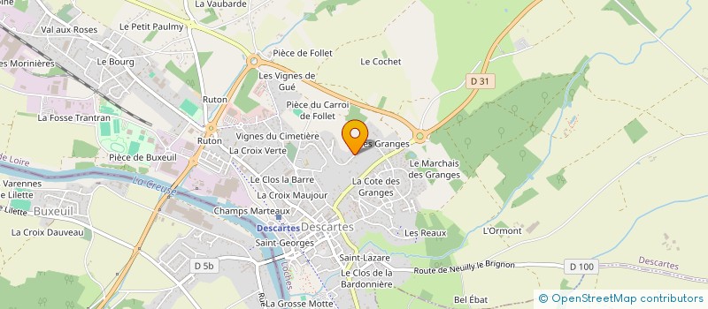 localisation de l'entreprise SISA DE LA MAISON PLURIDISCIPLINAIRE DE SANTE RENE GODIN  DESCARTES