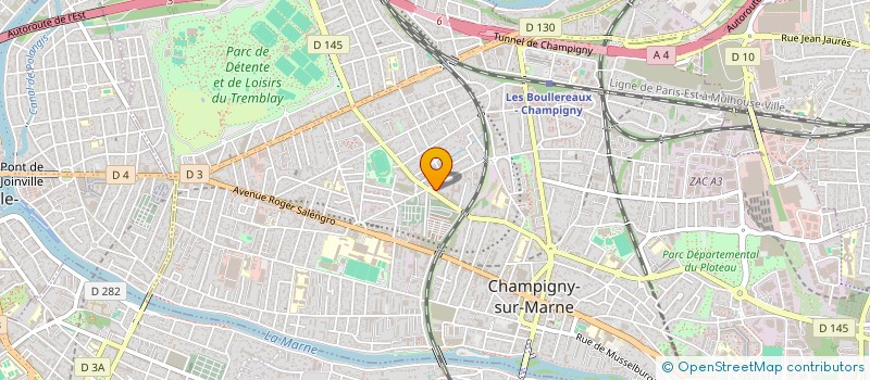 localisation de l'entreprise SISA DE LA MSP CHAMPIGNY-LE-PLANT  CHAMPIGNY-SUR-MARNE