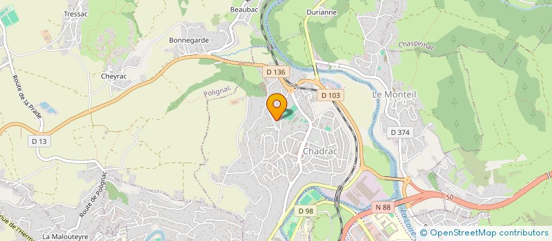 localisation de l'entreprise SISA DE LA MSP DE COUBON  CHADRAC