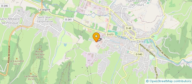 localisation de l'entreprise SISA DE LA MSP SAINT CERE  SAINT-CERE