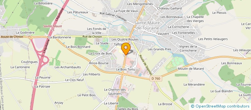 localisation de l'entreprise SISA DE LA VALLEE DE LA MANSE  SAINTE-MAURE-DE-TOURAINE