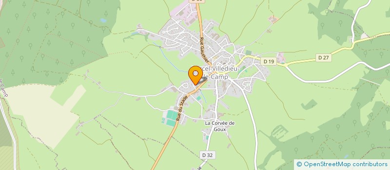 localisation de l'entreprise SISA DE LA VILLEDIEU  VERCEL-VILLEDIEU-LE-CAMP