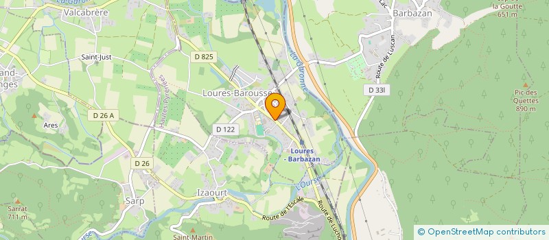 localisation de l'entreprise SISA DE LOURES-BAROUSSE  LOURES-BAROUSSE