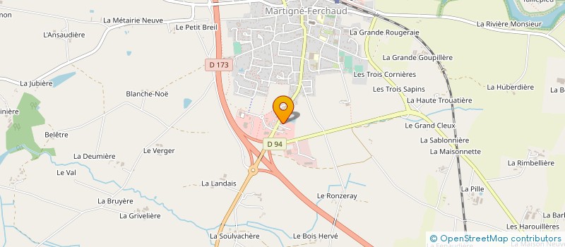 localisation de l'entreprise SISA DE MARTIGNE-FERCHAUD  MARTIGNE-FERCHAUD