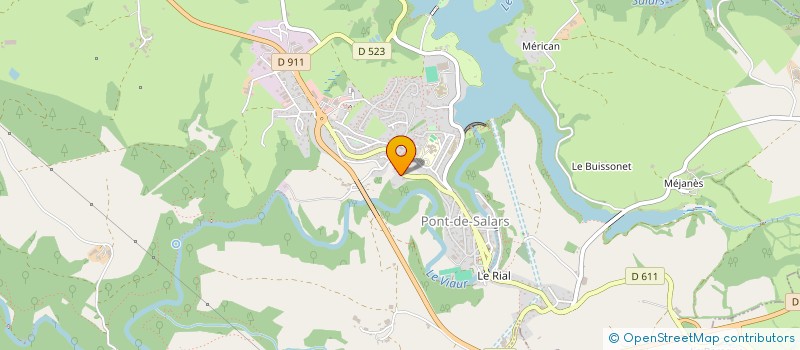 localisation de l'entreprise SISA DE PONT DE SALARS  PONT-DE-SALARS