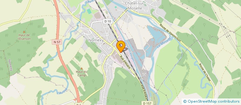 localisation de l'entreprise SISA DES BERGES DE LA MOSELLE  CHATEL-SUR-MOSELLE