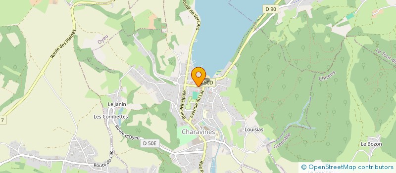 localisation de l'entreprise SISA DES CHEVALIERS DE L'AN MIL  CHARAVINES