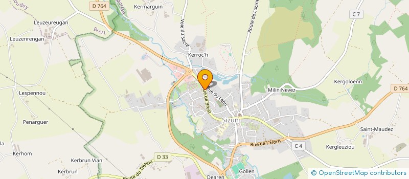 localisation de l'entreprise SISA DES MONTS D'ARREE  SIZUN