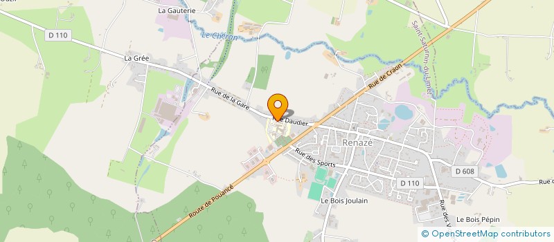 localisation de l'entreprise SISA DES PROFESSIONNELS DE SANTE LIBERAUX DU GCS POLE DE SANTE DU SUD OUEST MAYENNAIS  RENAZE