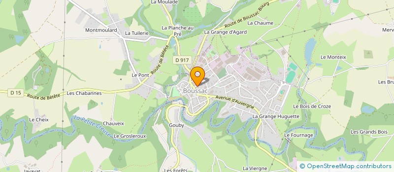 localisation de l'entreprise SISA DU BASSIN DE VIE DE BOUSSAC à BOUSSAC